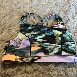Torrid Colorful Abstract Sports Bra